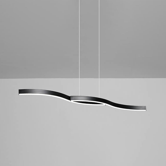 Moderne Einfachheit Curved Line Design Island Light LED Creative Kronleuchter 