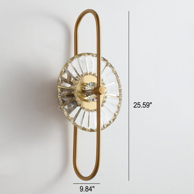 مصباح حائط LED بتصميم إبداعي من الكريستال الفاخر 