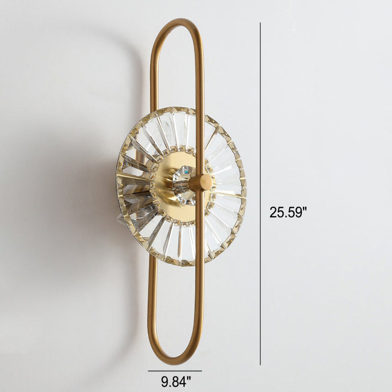مصباح حائط LED بتصميم إبداعي من الكريستال الفاخر 