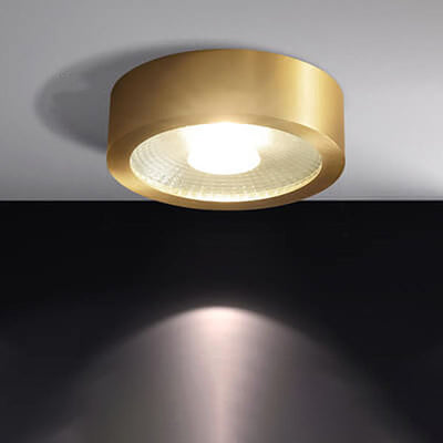 Nordic Light Luxury Vollkupfer ultradünne LED-Einbauleuchte