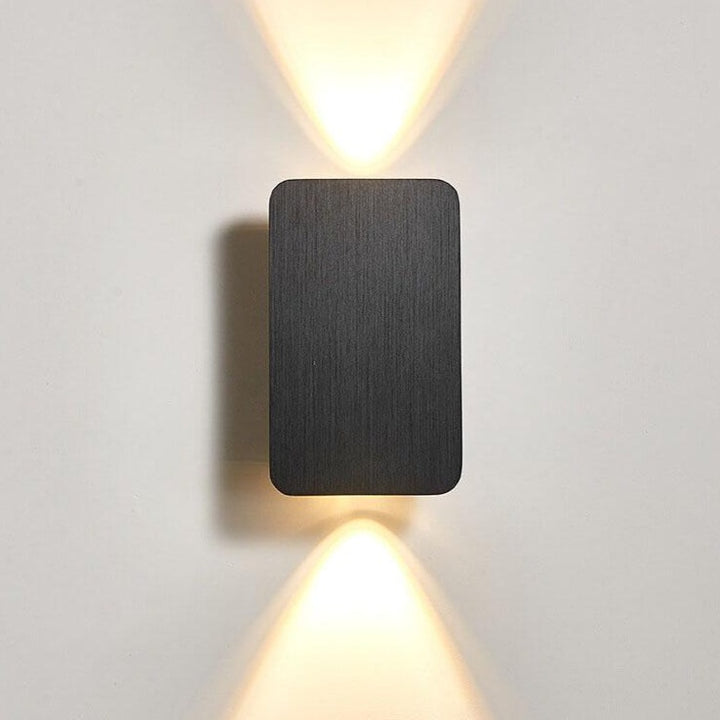 Nordic Minimalistischer Aluminium Rechteckiger Flachbildschirm 2-Licht LED Wandleuchte 