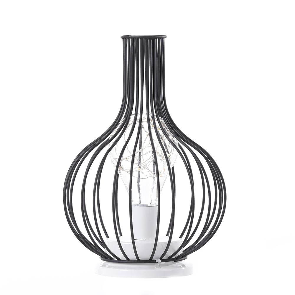 Retro Schmiedeeisen Weinflasche Nachtlicht Tischlampe 