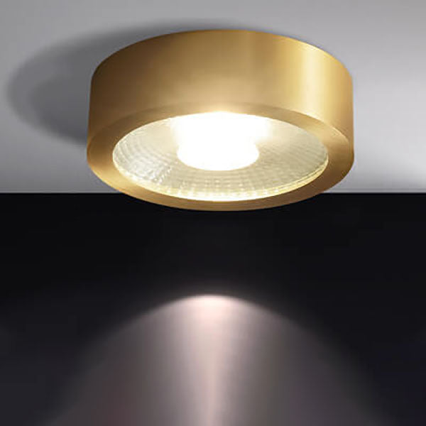 Moderne luxuriöse runde Kupfer-Ultraflach-LED-Deckenleuchte für den Flur 