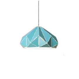 Nordic Macaron Geometric Shape Metal 1-Light Pendant Light