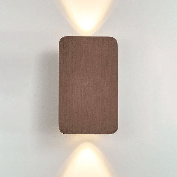 Nordic Minimalistischer Aluminium Rechteckiger Flachbildschirm 2-Licht LED Wandleuchte 