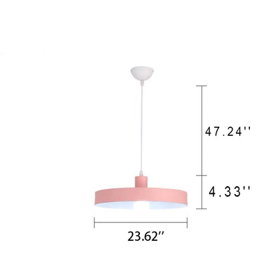 Moderne nordische Macaron Farbe 1-Licht Pendelleuchte 
