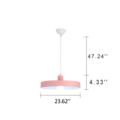 Modern Nordic Macaron Color 1-Light Pendant Light