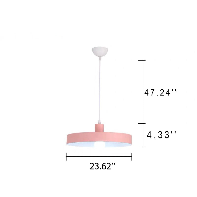 Moderne 1-flammige Pendelleuchte in nordischer Macaron-Farbe 