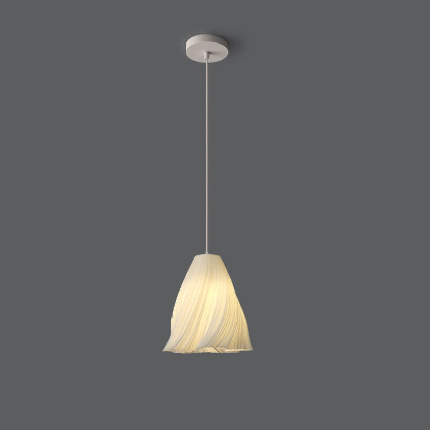 Pantalla impresa en 3D de geometría nórdica, luz colgante de 1 luz 