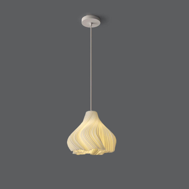Pantalla impresa en 3D de geometría nórdica, luz colgante de 1 luz 