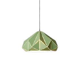 Nordic Macaron Geometric Shape Metal 1-Light Pendant Light