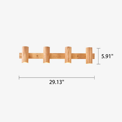 Modern Minimalist Wood Track Spotlight 1/2/3 Light Wall Sconce Lamp