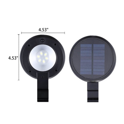 Simple Round Solar Outdoor Waterproof Wall Sconce Lamp