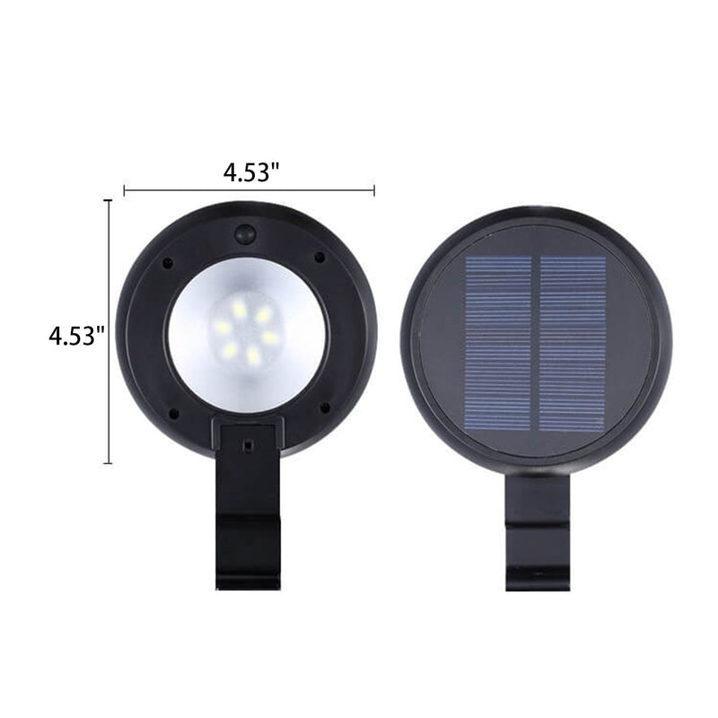 Einfache runde Solar-Outdoor-Wasserdichte Wandleuchte 