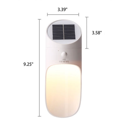 Solar LED Creative Sensor Outdoor Waterproof Wall Sconce Lamp