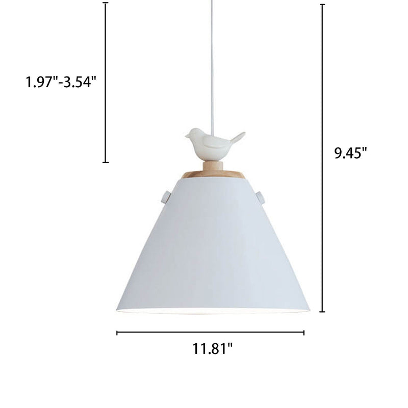 Nordischer Aluminium-Vogel-Dekorationsring 1-Licht-Pendelleuchte 