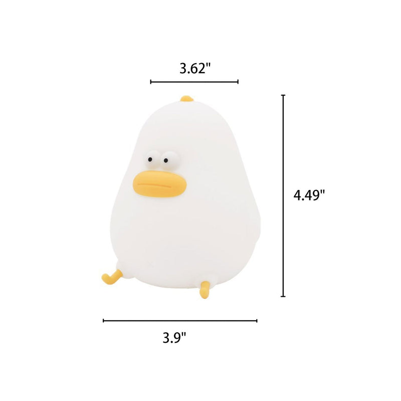 Lampe de table USB avec veilleuse en silicone LED pour poussin dessin animé 