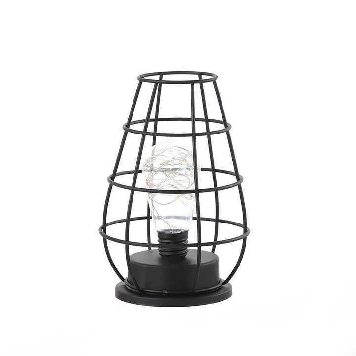Retro Schmiedeeisen Weinflasche Nachtlicht Tischlampe 