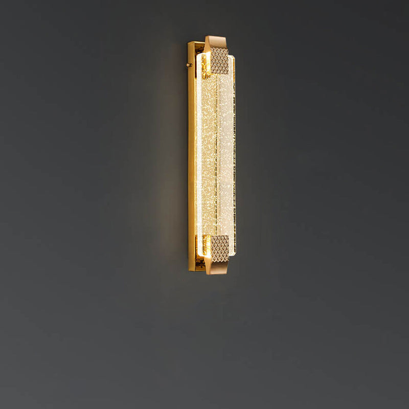 Modern Luxury Bubble Crystal Square Alloy LED Wall Sconce Lamp
