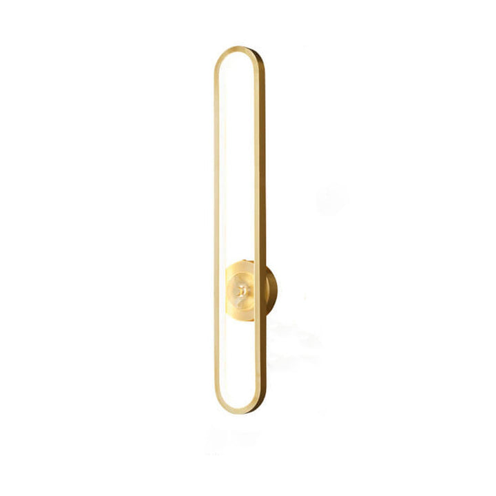 Lampe murale LED Nordic Light Luxury en laiton massif avec long anneau 