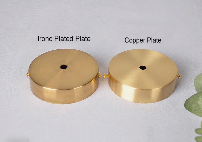 Traditional Vintage Glass Iron Copper Cylinder Round 1-Light Wall Sconce Lamp for Living Room