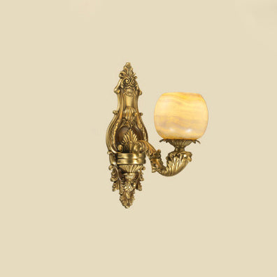 European Decorative Jade 1/2-Light Wall Sconce Lamp