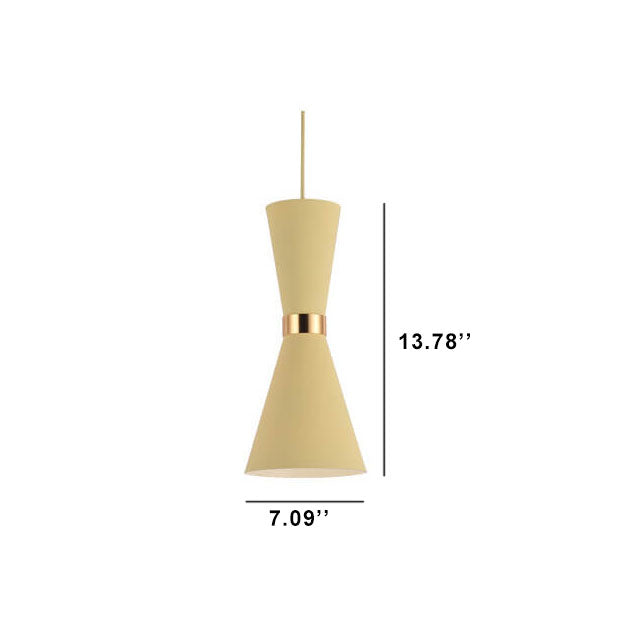 Modern Macaron Bell Shape Metal 1-Light Pendant Light