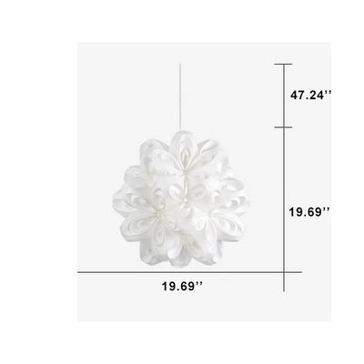 Nordic Simple Acrylic Origami Flower Ball 1-Light Pendant Light