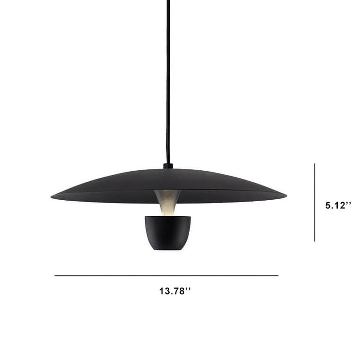 Lampe suspendue LED à 1 lumière en métal, soucoupe volante créative moderne et nordique 