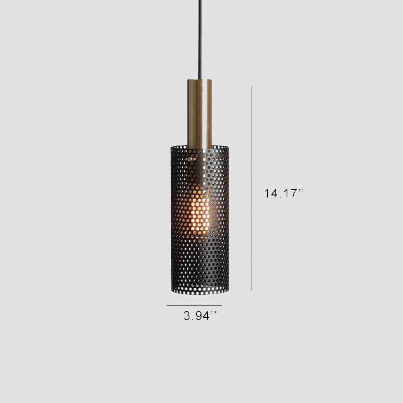 Industrial Creative Metal Hollow Honeycomb 1-Light Pendant Light