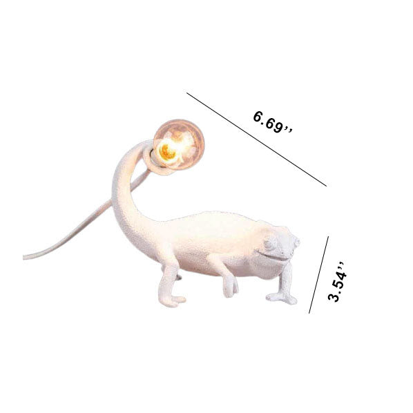 Creative Resin Chameleon 1-Light Table Lamps