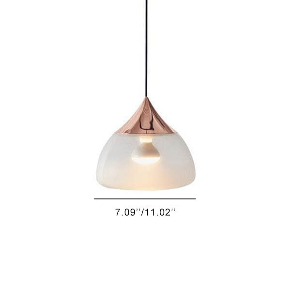 Modern Creative Glass Waterdrop Shape 1-Light Pendant Light