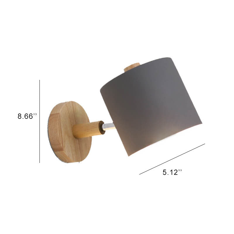 Nordic Macaron Column Shade 1-Light Wall Sconce Lamp