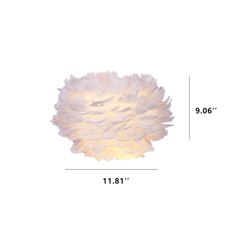 Nordic Creative Feather 1-Light  Wall Sconce Lamp