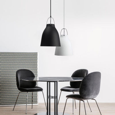 Minimalist Bell Shaped Barrel 1-Light Aluminum Pendant Light