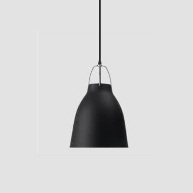 Minimalist Bell Shaped Barrel 1-Light Aluminum Pendant Light