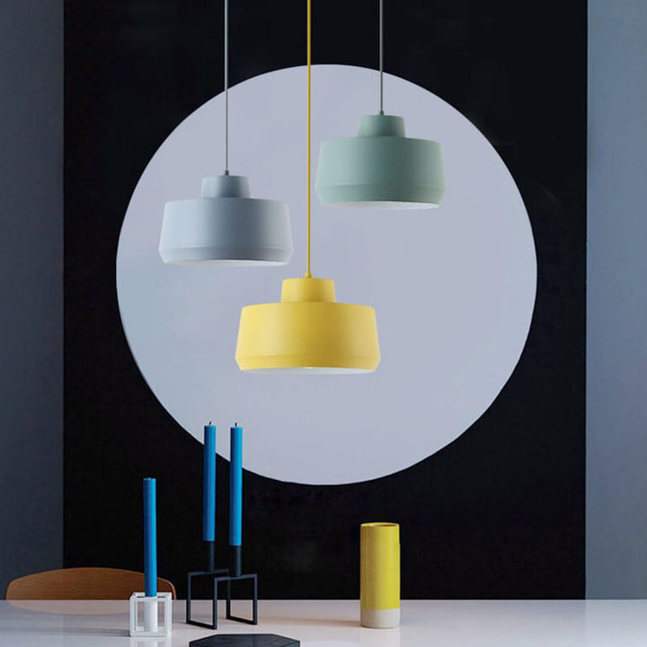 Macaron Candy Jar 1-Light Aluminum Pendant Light