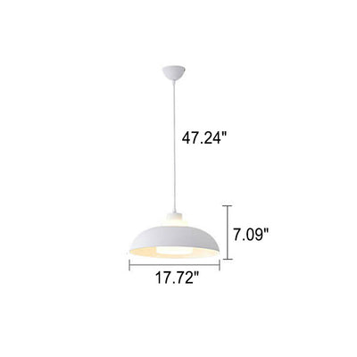 Modern Solid Color Macaron Acrylic Aluminum 1-Light Pendant Light